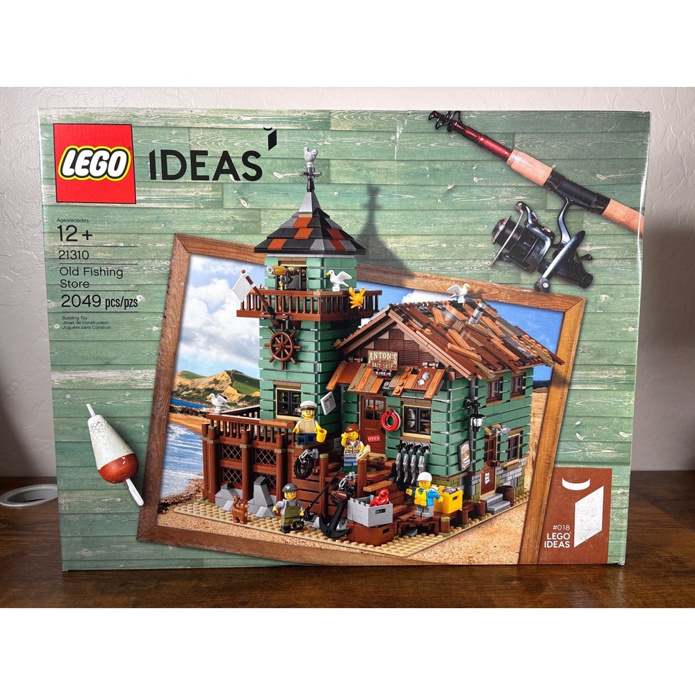 LEGO Ideas Old Fishing Store 21310 Retired 2049 Pcs Factory Sealed New Box Wear
